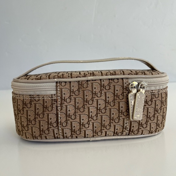 Auth VTG DIOR Monogram Canvas Cosmetics Bag - Picture 3 of 9